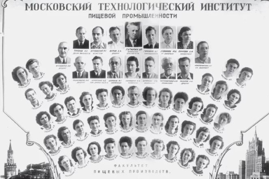 Создание кафедры пищевых концентратов для нужд Советской армии в годы ВОВ